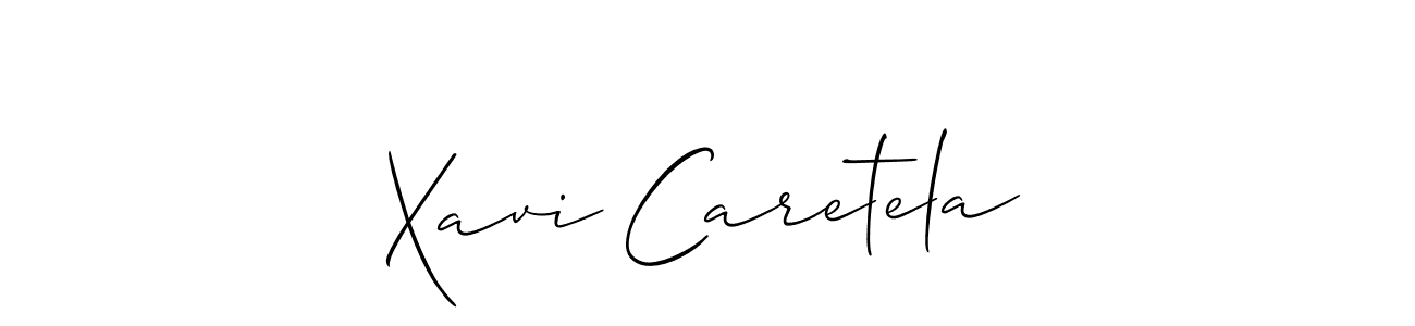 Design your own signature with our free online signature maker. With this signature software, you can create a handwritten (Allison_Script) signature for name Xavi Caretela. Xavi Caretela signature style 2 images and pictures png