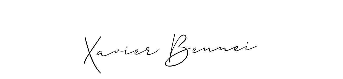 Xavier Bennei stylish signature style. Best Handwritten Sign (Allison_Script) for my name. Handwritten Signature Collection Ideas for my name Xavier Bennei. Xavier Bennei signature style 2 images and pictures png