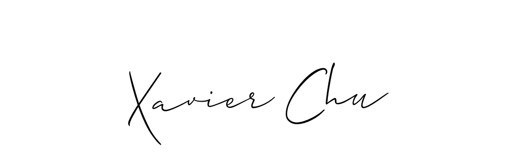 It looks lik you need a new signature style for name Xavier Chu. Design unique handwritten (Allison_Script) signature with our free signature maker in just a few clicks. Xavier Chu signature style 2 images and pictures png