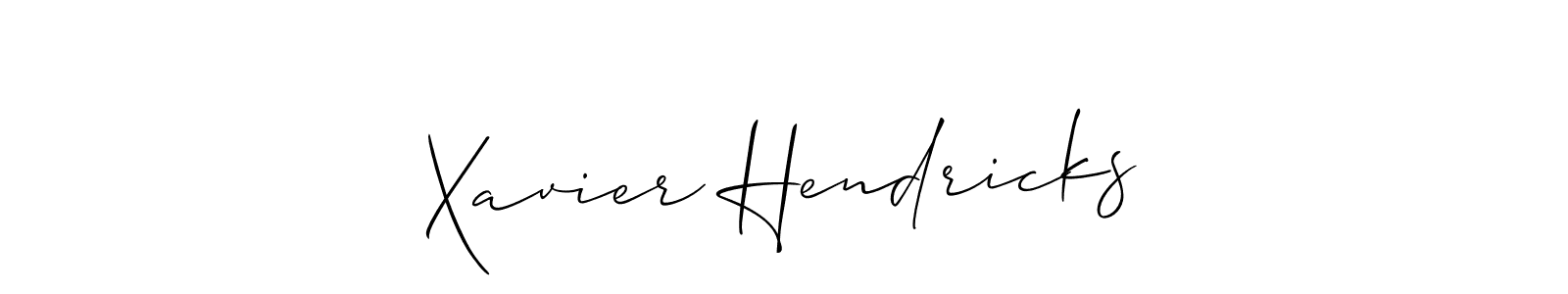 How to Draw Xavier Hendricks signature style? Allison_Script is a latest design signature styles for name Xavier Hendricks. Xavier Hendricks signature style 2 images and pictures png