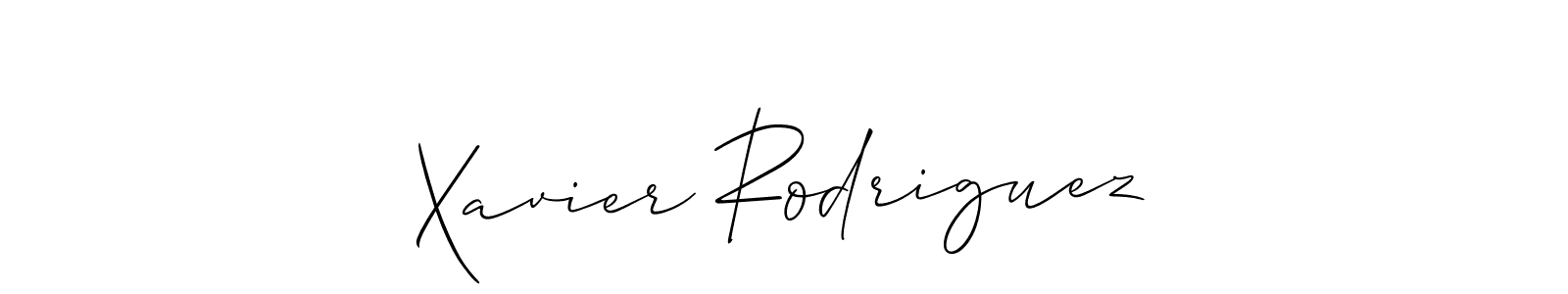 Make a beautiful signature design for name Xavier Rodriguez. With this signature (Allison_Script) style, you can create a handwritten signature for free. Xavier Rodriguez signature style 2 images and pictures png