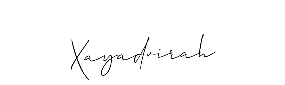 if you are searching for the best signature style for your name Xayadvirah. so please give up your signature search. here we have designed multiple signature styles  using Allison_Script. Xayadvirah signature style 2 images and pictures png