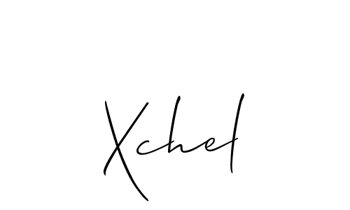Create a beautiful signature design for name Xchel. With this signature (Allison_Script) fonts, you can make a handwritten signature for free. Xchel signature style 2 images and pictures png