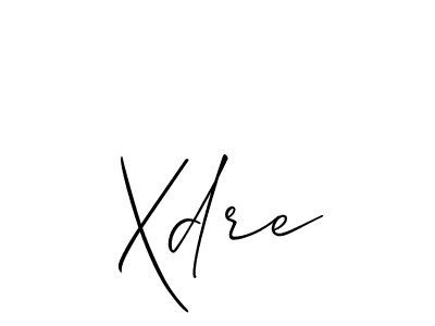 Also we have Xdre name is the best signature style. Create professional handwritten signature collection using Allison_Script autograph style. Xdre signature style 2 images and pictures png