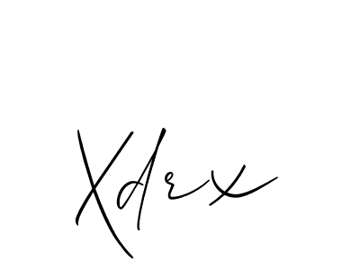 Xdrx stylish signature style. Best Handwritten Sign (Allison_Script) for my name. Handwritten Signature Collection Ideas for my name Xdrx. Xdrx signature style 2 images and pictures png