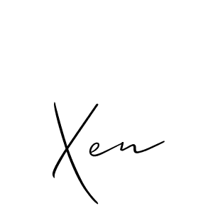 Xen stylish signature style. Best Handwritten Sign (Allison_Script) for my name. Handwritten Signature Collection Ideas for my name Xen. Xen signature style 2 images and pictures png