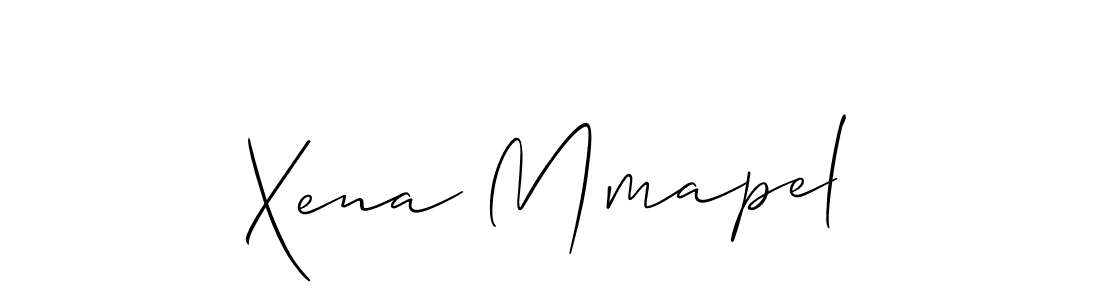 Create a beautiful signature design for name Xena Mmapel. With this signature (Allison_Script) fonts, you can make a handwritten signature for free. Xena Mmapel signature style 2 images and pictures png