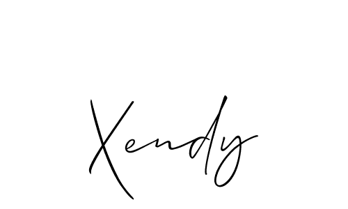 Design your own signature with our free online signature maker. With this signature software, you can create a handwritten (Allison_Script) signature for name Xendy. Xendy signature style 2 images and pictures png