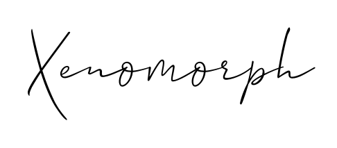 Personalize your online presence with Xenomorph signature rendered in elegant Allison_Script font. Great for website footers and blogs. Xenomorph signature style 2 images and pictures png