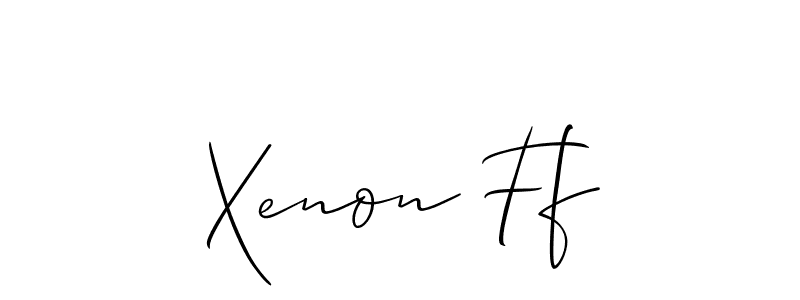 Make a beautiful signature design for name Xenon Ff. Use this online signature maker to create a handwritten signature for free. Xenon Ff signature style 2 images and pictures png