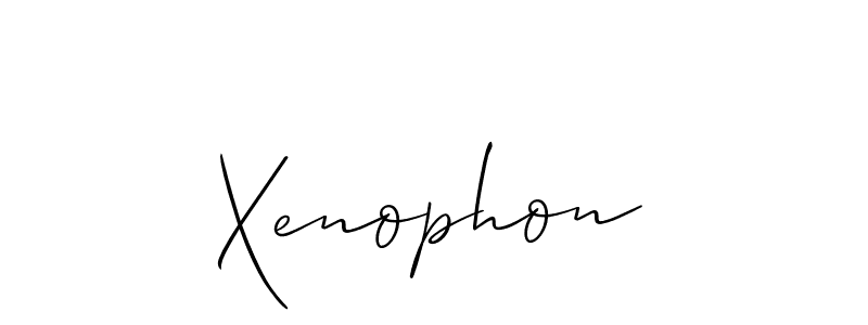 Best and Professional Signature Style for Xenophon. Allison_Script Best Signature Style Collection. Xenophon signature style 2 images and pictures png