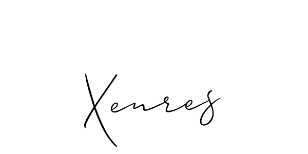 How to make Xenres signature? Allison_Script is a professional autograph style. Create handwritten signature for Xenres name. Xenres signature style 2 images and pictures png