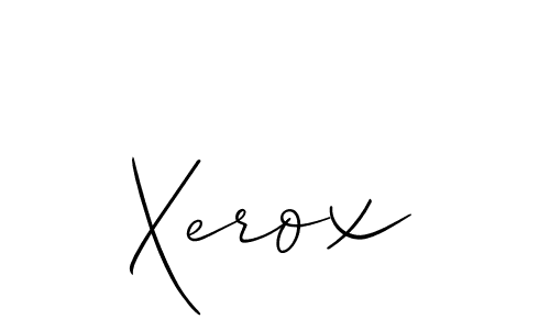 The best way (Allison_Script) to make a short signature is to pick only two or three words in your name. The name Xerox include a total of six letters. For converting this name. Xerox signature style 2 images and pictures png