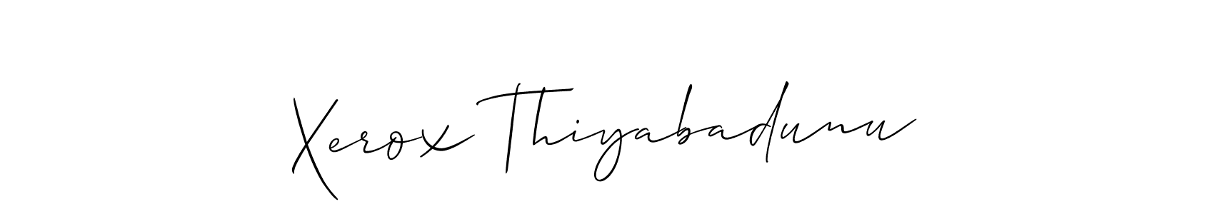 Best and Professional Signature Style for Xerox Thiyabadunu. Allison_Script Best Signature Style Collection. Xerox Thiyabadunu signature style 2 images and pictures png
