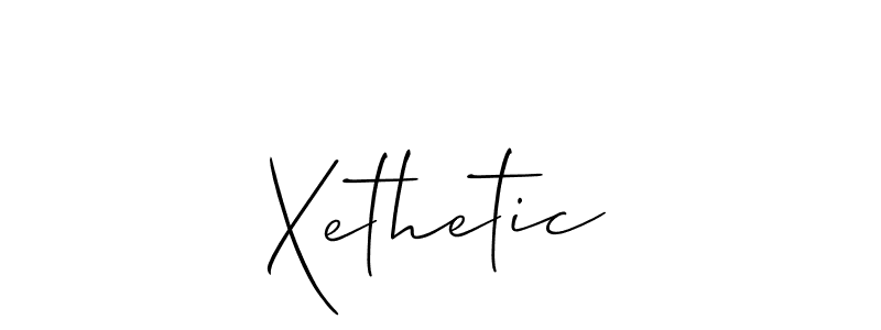 How to make Xethetic signature? Allison_Script is a professional autograph style. Create handwritten signature for Xethetic name. Xethetic signature style 2 images and pictures png