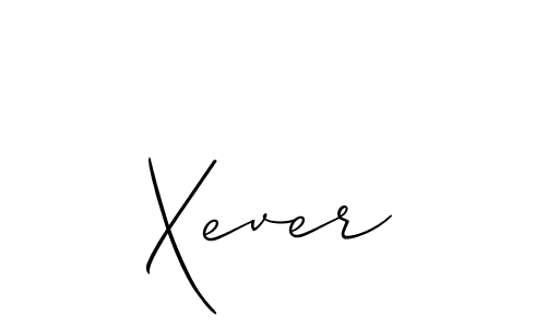 How to make Xever signature? Allison_Script is a professional autograph style. Create handwritten signature for Xever name. Xever signature style 2 images and pictures png