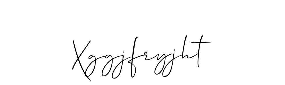 Xggjfryjht stylish signature style. Best Handwritten Sign (Allison_Script) for my name. Handwritten Signature Collection Ideas for my name Xggjfryjht. Xggjfryjht signature style 2 images and pictures png