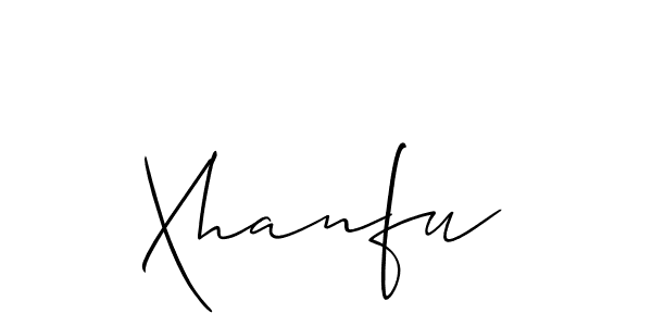 How to make Xhanfu name signature. Use Allison_Script style for creating short signs online. This is the latest handwritten sign. Xhanfu signature style 2 images and pictures png