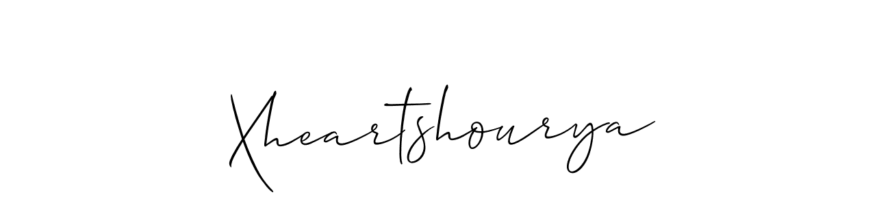 How to Draw Xheartshourya signature style? Allison_Script is a latest design signature styles for name Xheartshourya. Xheartshourya signature style 2 images and pictures png