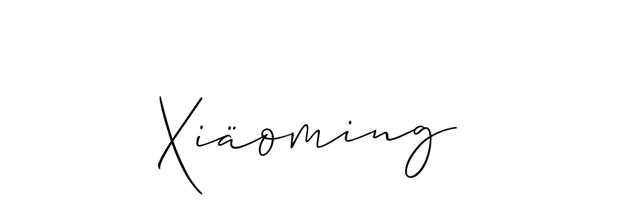 The best way (Allison_Script) to make a short signature is to pick only two or three words in your name. The name Xiäoming include a total of six letters. For converting this name. Xiäoming signature style 2 images and pictures png