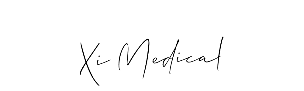 How to make Xi Medical signature? Allison_Script is a professional autograph style. Create handwritten signature for Xi Medical name. Xi Medical signature style 2 images and pictures png