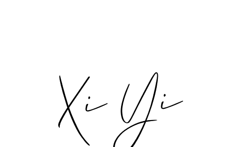 Use a signature maker to create a handwritten signature online. With this signature software, you can design (Allison_Script) your own signature for name Xi Yi. Xi Yi signature style 2 images and pictures png