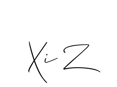 How to make Xi Z signature? Allison_Script is a professional autograph style. Create handwritten signature for Xi Z name. Xi Z signature style 2 images and pictures png