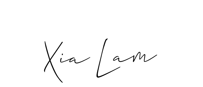 Xia Lam stylish signature style. Best Handwritten Sign (Allison_Script) for my name. Handwritten Signature Collection Ideas for my name Xia Lam. Xia Lam signature style 2 images and pictures png