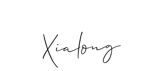 if you are searching for the best signature style for your name Xialong. so please give up your signature search. here we have designed multiple signature styles  using Allison_Script. Xialong signature style 2 images and pictures png