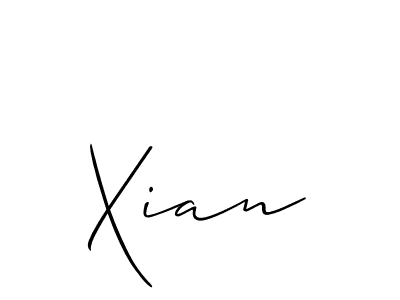 Xian stylish signature style. Best Handwritten Sign (Allison_Script) for my name. Handwritten Signature Collection Ideas for my name Xian. Xian signature style 2 images and pictures png