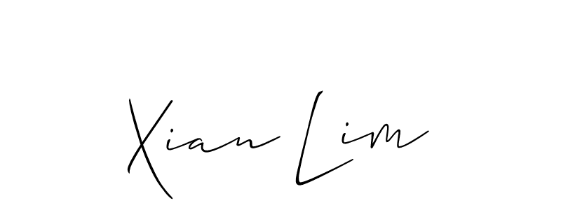 Similarly Allison_Script is the best handwritten signature design. Signature creator online .You can use it as an online autograph creator for name Xian Lim. Xian Lim signature style 2 images and pictures png