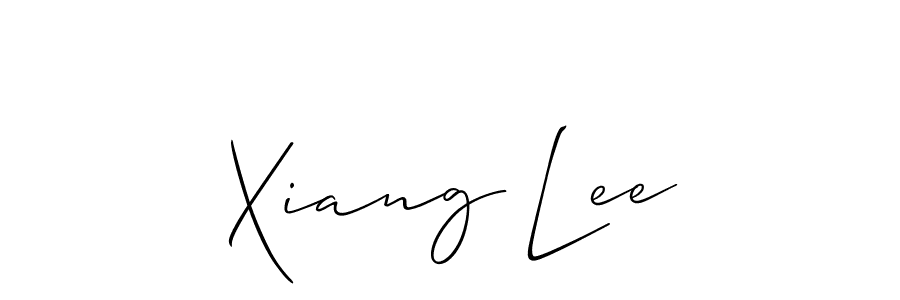 Xiang Lee stylish signature style. Best Handwritten Sign (Allison_Script) for my name. Handwritten Signature Collection Ideas for my name Xiang Lee. Xiang Lee signature style 2 images and pictures png