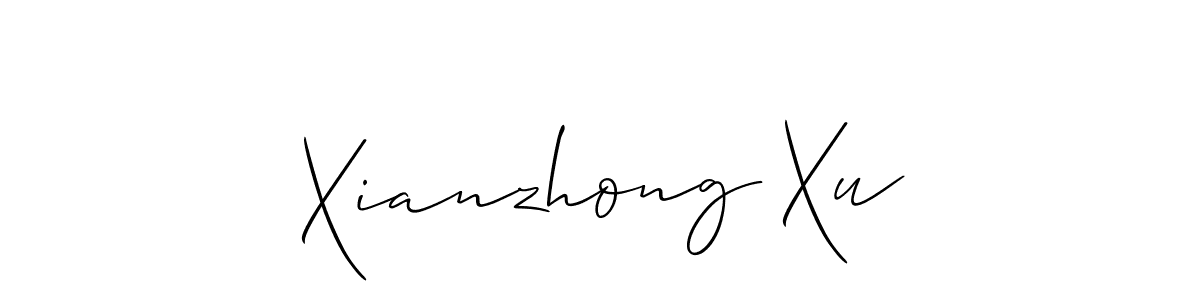 It looks lik you need a new signature style for name Xianzhong Xu. Design unique handwritten (Allison_Script) signature with our free signature maker in just a few clicks. Xianzhong Xu signature style 2 images and pictures png