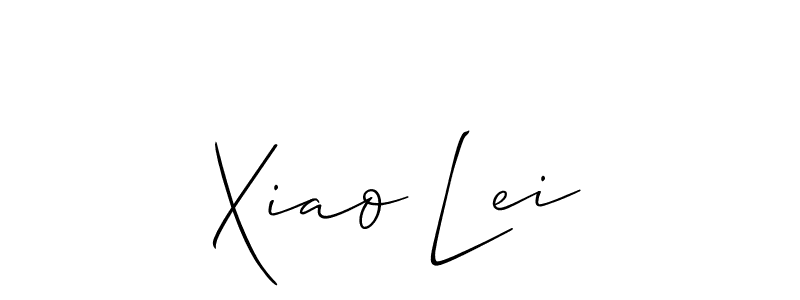 This is the best signature style for the Xiao Lei name. Also you like these signature font (Allison_Script). Mix name signature. Xiao Lei signature style 2 images and pictures png