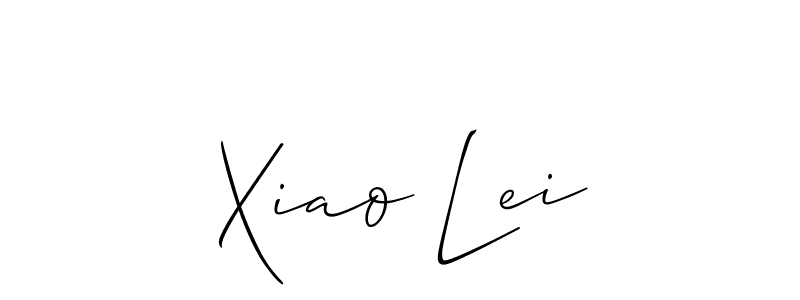 This is the best signature style for the Xiao Lei name. Also you like these signature font (Allison_Script). Mix name signature. Xiao Lei signature style 2 images and pictures png