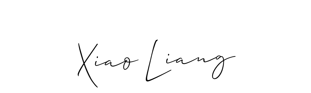 You should practise on your own different ways (Allison_Script) to write your name (Xiao Liang) in signature. don't let someone else do it for you. Xiao Liang signature style 2 images and pictures png