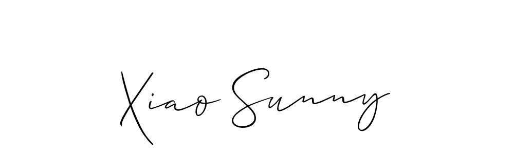Make a beautiful signature design for name Xiao Sunny. With this signature (Allison_Script) style, you can create a handwritten signature for free. Xiao Sunny signature style 2 images and pictures png