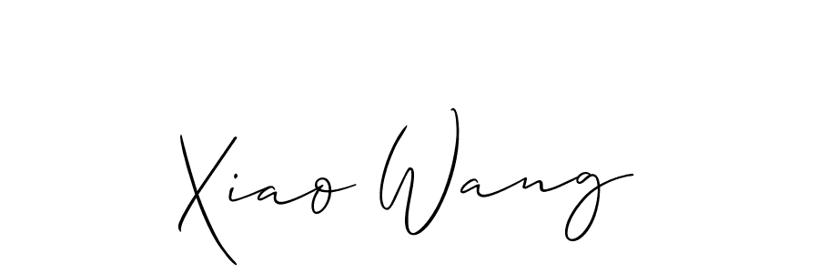 How to make Xiao Wang name signature. Use Allison_Script style for creating short signs online. This is the latest handwritten sign. Xiao Wang signature style 2 images and pictures png