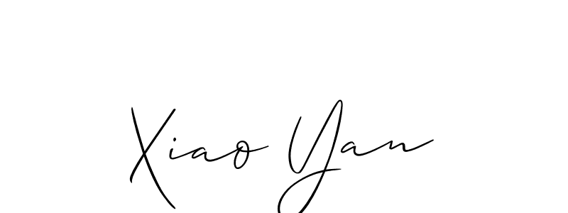 How to make Xiao Yan signature? Allison_Script is a professional autograph style. Create handwritten signature for Xiao Yan name. Xiao Yan signature style 2 images and pictures png