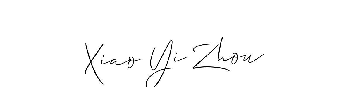 You should practise on your own different ways (Allison_Script) to write your name (Xiao Yi Zhou) in signature. don't let someone else do it for you. Xiao Yi Zhou signature style 2 images and pictures png