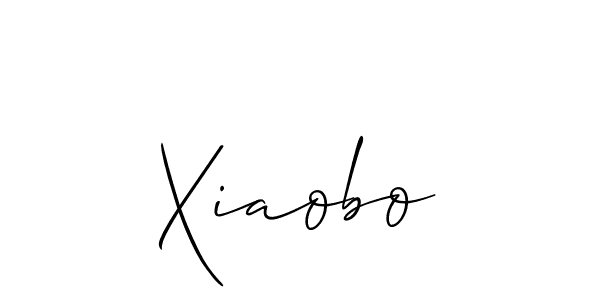 if you are searching for the best signature style for your name Xiaobo. so please give up your signature search. here we have designed multiple signature styles  using Allison_Script. Xiaobo signature style 2 images and pictures png