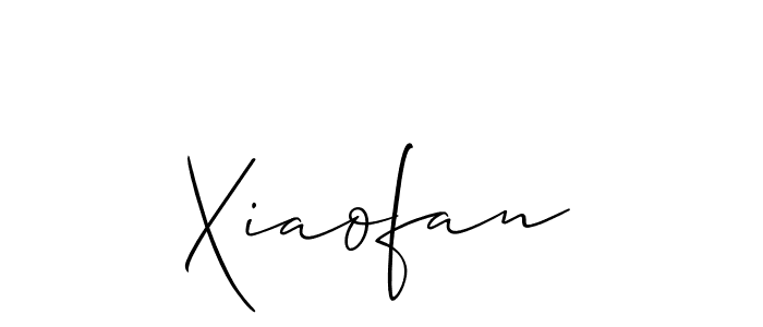 Xiaofan stylish signature style. Best Handwritten Sign (Allison_Script) for my name. Handwritten Signature Collection Ideas for my name Xiaofan. Xiaofan signature style 2 images and pictures png