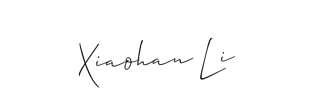 Best and Professional Signature Style for Xiaohan Li. Allison_Script Best Signature Style Collection. Xiaohan Li signature style 2 images and pictures png