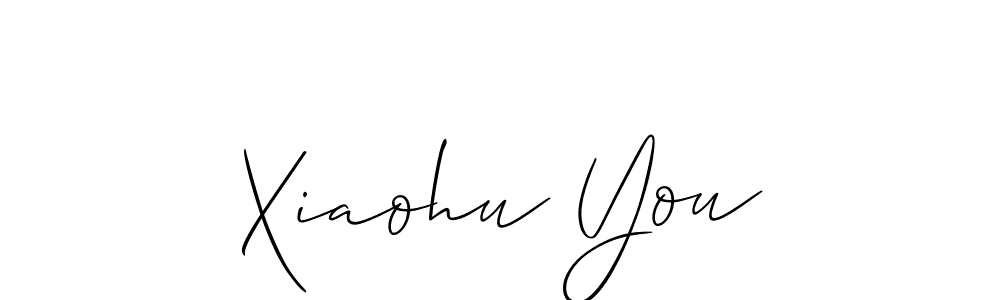 It looks lik you need a new signature style for name Xiaohu You. Design unique handwritten (Allison_Script) signature with our free signature maker in just a few clicks. Xiaohu You signature style 2 images and pictures png