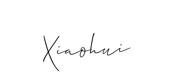 How to make Xiaohui signature? Allison_Script is a professional autograph style. Create handwritten signature for Xiaohui name. Xiaohui signature style 2 images and pictures png