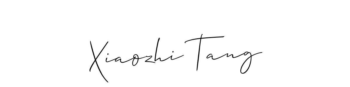 How to make Xiaozhi Tang signature? Allison_Script is a professional autograph style. Create handwritten signature for Xiaozhi Tang name. Xiaozhi Tang signature style 2 images and pictures png
