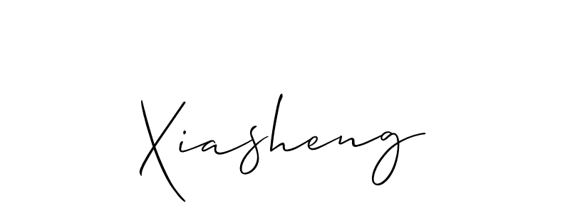 How to Draw Xiasheng signature style? Allison_Script is a latest design signature styles for name Xiasheng. Xiasheng signature style 2 images and pictures png