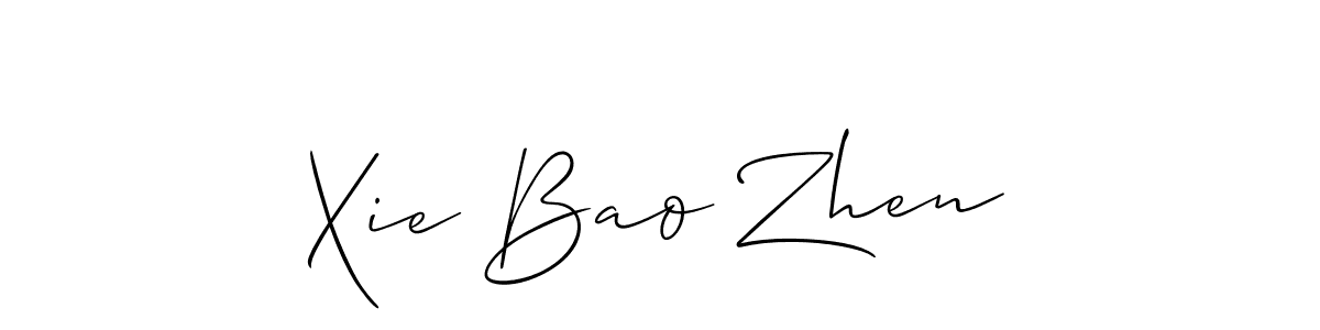 This is the best signature style for the Xie Bao Zhen name. Also you like these signature font (Allison_Script). Mix name signature. Xie Bao Zhen signature style 2 images and pictures png