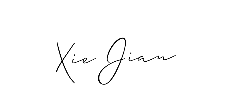 Use a signature maker to create a handwritten signature online. With this signature software, you can design (Allison_Script) your own signature for name Xie Jian. Xie Jian signature style 2 images and pictures png