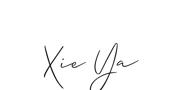 Also we have Xie Ya name is the best signature style. Create professional handwritten signature collection using Allison_Script autograph style. Xie Ya signature style 2 images and pictures png